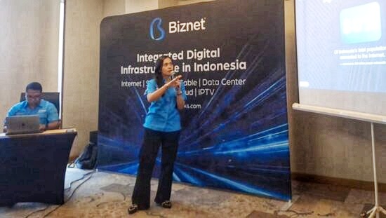 Regional Manager Biznet Riau - Sumatera Barat, Della Charina.(ist)