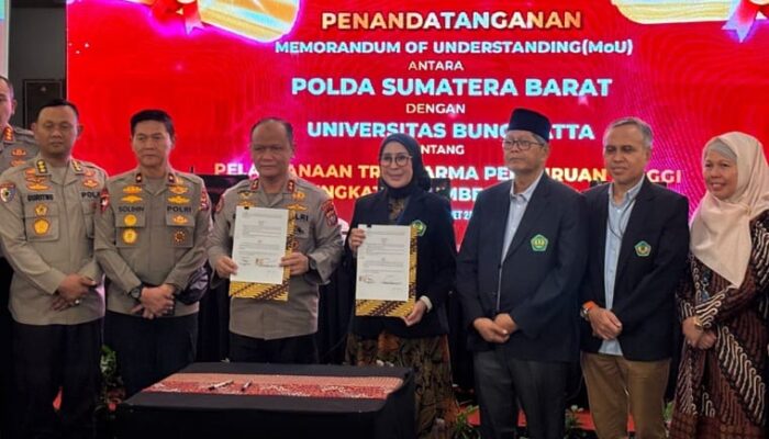 Sah, Universitas Bung Hatta dan Polda Sumbar Teken MoU Pendidikan