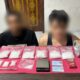 Inilah dua pria dan barang bukti narkoba jenis sabu yang ditangkap Ditresnarkoba Polda Riau.(ist)