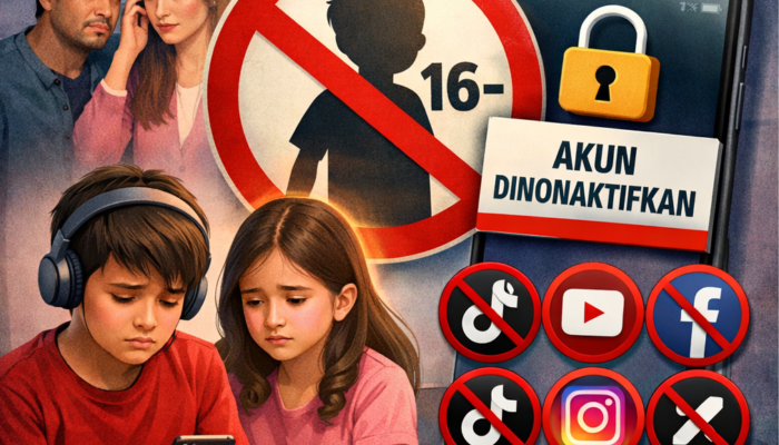 Mulai 28 Maret 2026, Pemerintah Larang Anak di Bawah 16 Tahun Punya Akun Medsos