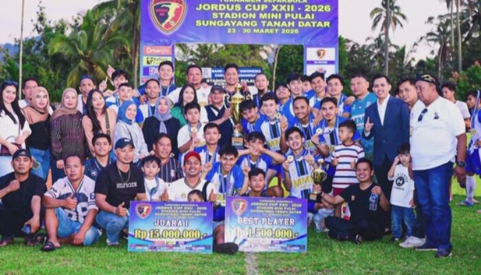 Jordus Cup XXII Resmi Ditutup, MMP FC Singkarak Juara Usai Taklukkan Duo Swarna FC