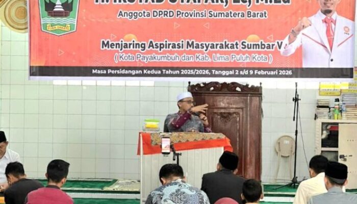 Serap Aspirasi di Payakumbuh, Irsyad Safar Fokus Pendidikan dan Infrastruktur