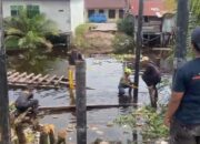 Polisi dan Masyarakat Dumai Kebut Pembangunan Jembatan Merah Putih Presisi Tahap II
