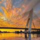 Senja di Sungai Siak Saat Kota Perlahan Menjadi Tenang.