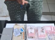 Polsek Perhentian Raja Ringkus Pengedar Sabu di Kampar, 9 Paket Siap Edar Disita