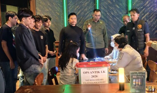 War on Drugs! Polisi dan Granat Razia THM di Pekanbaru, 1 Orang Positif Narkoba