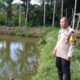 Bhabinkamtibmas Rumbai Barat Sambangi Kolam Ikan Nila Warga, Dukung Program Ketahanan Pangan Nasional