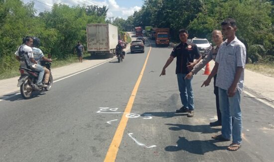 Tabrakan 4 Kendaraan di Lubuk Ogung Pelalawan Tewaskan Pengendara Becak