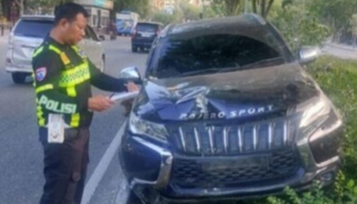 Urine Sopir Pajero yang Kecelakaan Tunggal di Pekanbaru Positif Narkoba