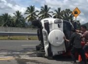 2 Penumpang Selamat dari Kecelakaan Tunggal di Tol Padang-Sicincin, Begini Kondisinya