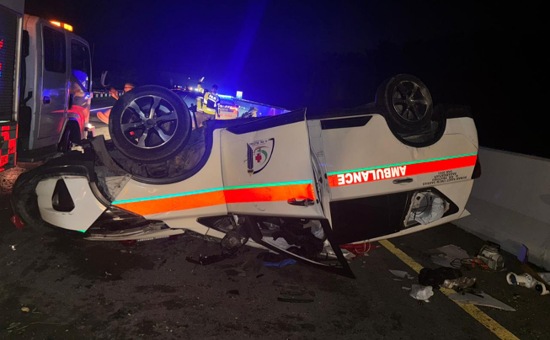 BERITA FOTO: Ambulans vs Truk di Tol Permai Renggut 3 Nyawa