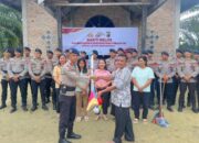 Sambut HUT Bhayangkara ke-80, Batalyon B Pelopor Brimob Riau gelar Bakti Religi dan Salurkan Bansos