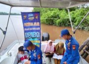 Satpolairud Polres Siak Bawa Misi Literasi Lewat Program Kapal Baca