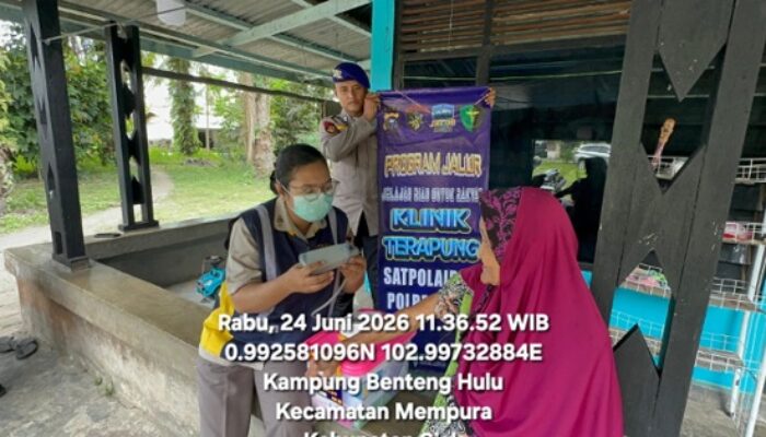 Klinik Terapung Polres Siak Salurkan Obat dan Vitamin Gratis