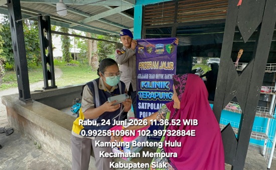 Klinik Terapung Polres Siak Salurkan Obat dan Vitamin Gratis