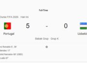 Portugal Hancurkan Uzbekistan 5-0 di Babak Penyisihan Grup Piala Dunia 2026