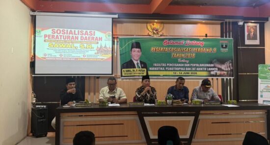 Sosialisasi Perda Pencegahan Narkoba di Pasaman, Sawal Ajak Seluruh Elemen Masyarakat Perkuat Pengawasan