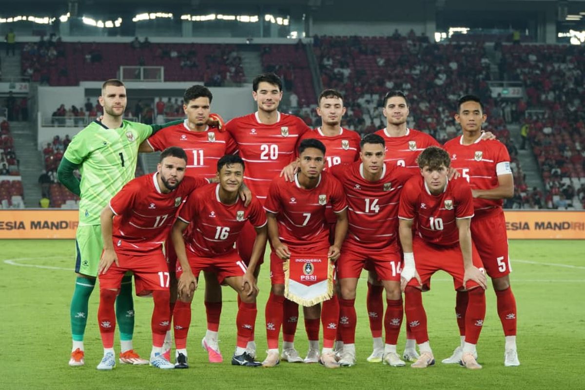Babak Pertama Sempurna! Garuda Libas Kamboja 3-0 di Stadion Pakansari