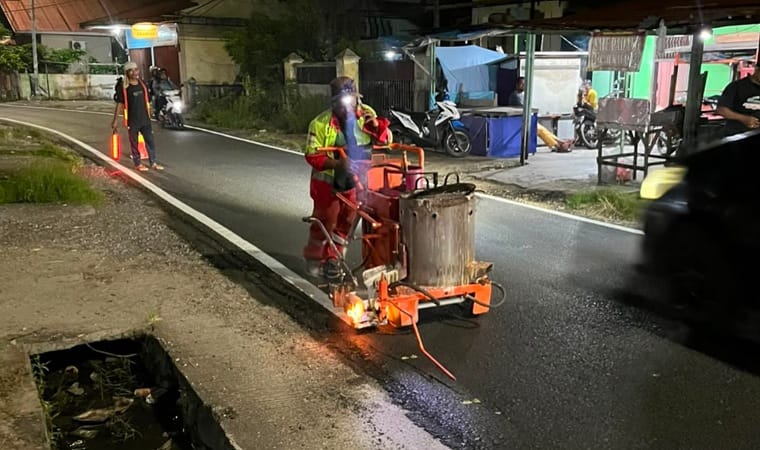 Tuntas Diaspal, Jalan Cendrawasih di Pekanbaru Kini Mulus 657 Meter