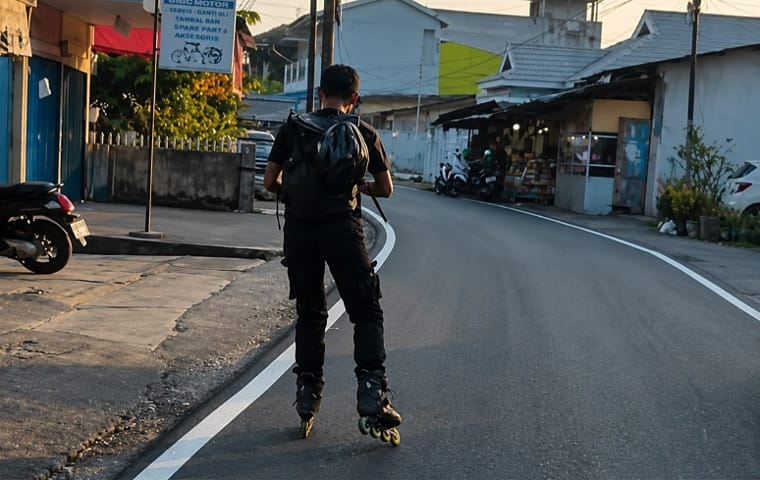 Jalan Pekanbaru Makin Mulus, Warga Sampai Bisa Main Sepatu Roda di Aspal