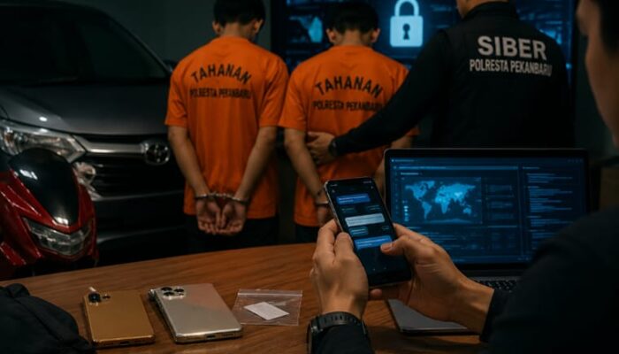 Polresta Pekanbaru Bongkar Penipuan Online, Korban Rugi Rp300 Juta