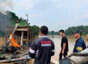Polda Riau Hancurkan Peralatan PETI di Sungai Kuantan, Operasi Sempat Memanas