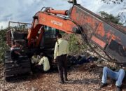 Selain Tetapkan Tersangka, Polisi Sita Excavator di Lahan Konsesi PT SPM Bengkalis