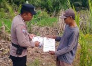 Polsek Batu Hampar Sisir Kawasan Rawan Karhutla, Ingatkan Warga Jangan Bakar Lahan
