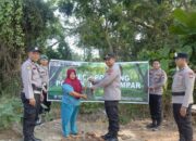 Green Policing Bergerak di Rohil, Polsek Batu Hampar Gandeng Warga Hijaukan Lingkungan