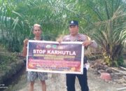 Polsek Batu Hampar Sisir Wilayah Rawan Karhutla, Warga Diajak Jadi Garda Terdepan Cegah Karhutla