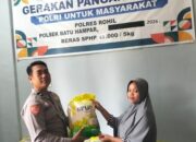 Polsek Batu Hampar Gelar Gerakan Pangan Murah, 1 Ton Beras SPHP Ludes Diserbu Warga