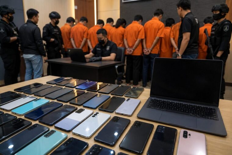 Polda Sumbar Sita 31 Ponsel dan Laptop Terkait Dugaan Jaringan Judi Online di Padang