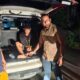 Tersangka saat diamankan Satresnarkoba Polres Dharmasraya, Rabu (22/7) malam.