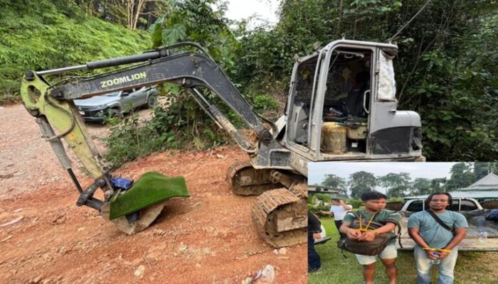Polda Sumbar Tangkap Penambang Emas Ilegal di Solok Selatan, Excavator Disita