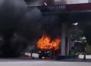 SPBU yang Terbakar di Pelalawan Ternyata Berada di Desa Lubuk Terap