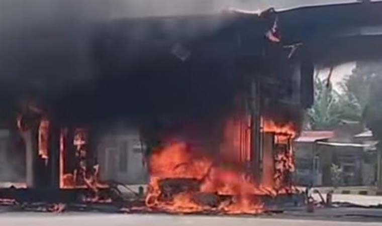 Breaking News: SPBU di Jalintim Pelalawan Terbakar