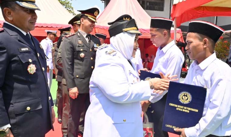 970 Warga Binaan Lapas Bengkalis Terima Remisi HUT ke-81 RI