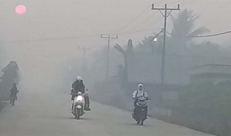 Kabut Asap Memburuk, Siswa PAUD hingga SMP di Bengkalis Belajar Daring 4 Hari