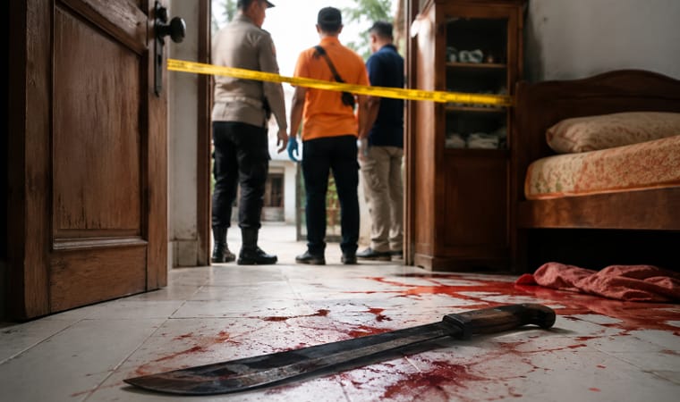 Breaking News! IRT di Pekanbaru Tewas Bersimbah Darah di Rumahnya