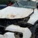 Viral! Toyota Fortuner Putih Terguling di Jalintim Pelalawan