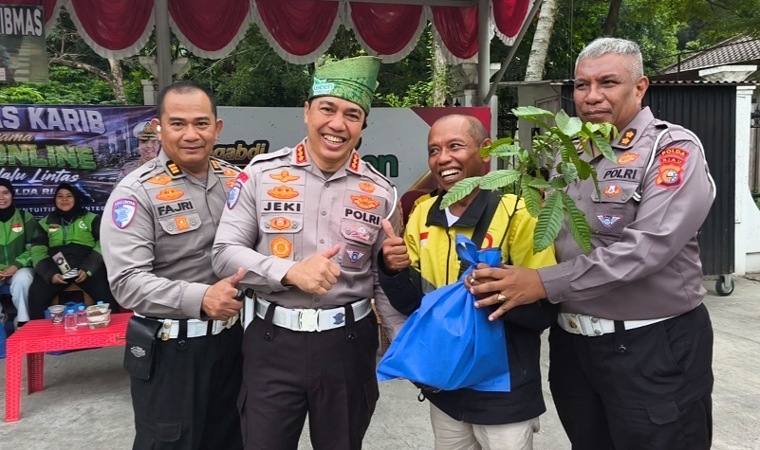 Polantas Karib, Ditlantas Polda Riau Perkuat Sinergi dengan Komunitas Ojol
