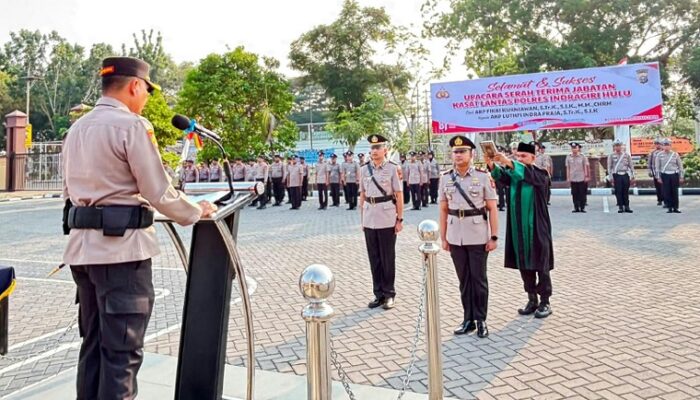 Jabatan Kasat Lantas Polres Inhu Berganti, AKP Luthfi Indra Praja Resmi Menjabat