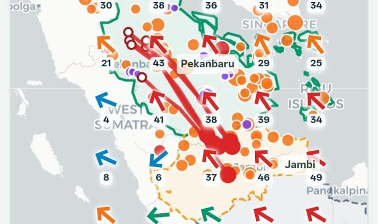 Asap Jambi Terbawa Angin ke Kampar, Polda Riau Ungkap Hasil Pantauan BMKG