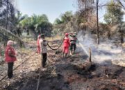 37 Personel Dikerahkan, Karhutla Tanjung Leban Bengkalis Masih Dalam Pendinginan