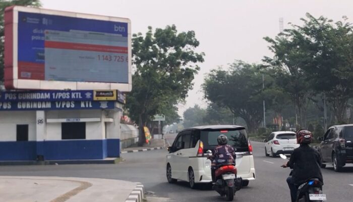3 Alat ISPU Tak Berfungsi Saat Udara Pekanbaru Memburuk, Pemprov Riau Gunakan Videotron