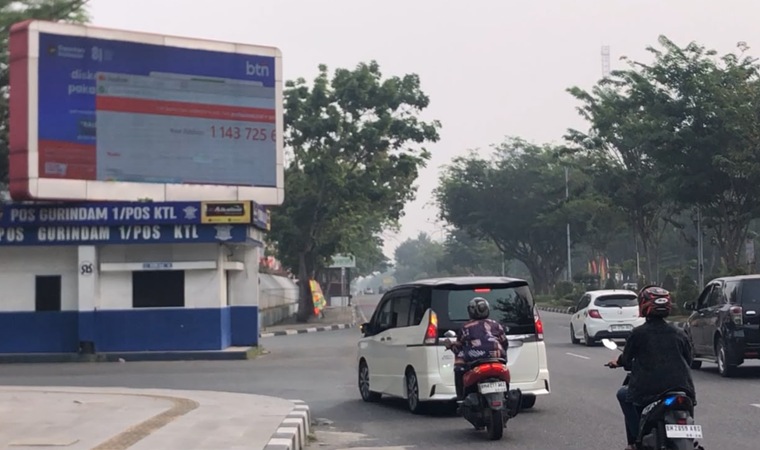 3 Alat ISPU Tak Berfungsi Saat Udara Pekanbaru Memburuk, Pemprov Riau Gunakan Videotron