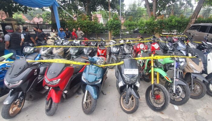 Penadah 44 Motor Curanmor yang Disita Polda Riau Ternyata Warga Pasaman Barat