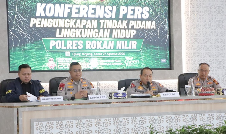 Kapolda Riau Tegaskan Penindakan Perusakan Mangrove di Rohil, Kerugian Lingkungan Capai Rp16,83 Miliar