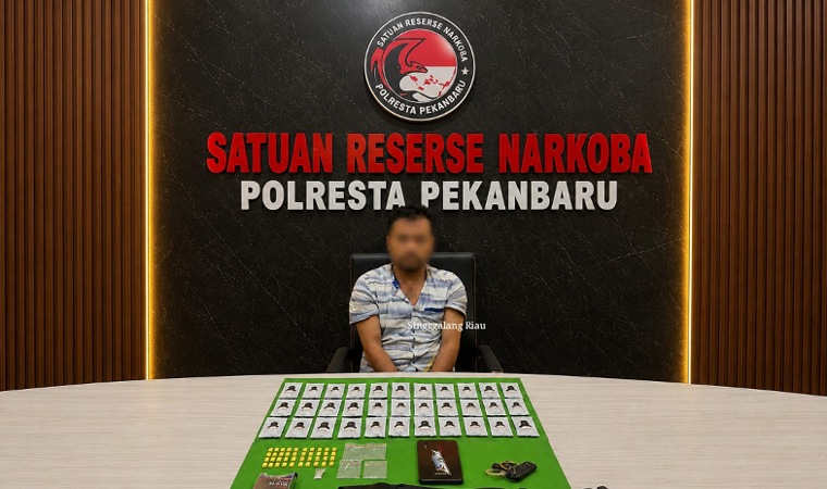 Gerebek Pengedar di Tuah Madani, Polisi Sita 31 Catridge Etomidate dan 40 Pil Ekstasi