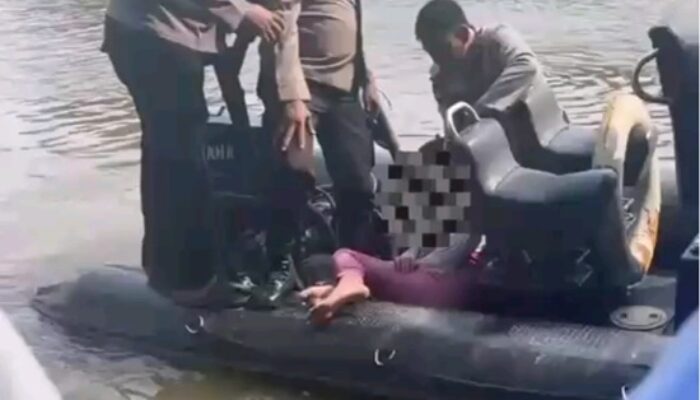 Ditpolairud Polda Riau Selamatkan Remaja 18 Tahun Setelah Terjun dari Sungai Siak